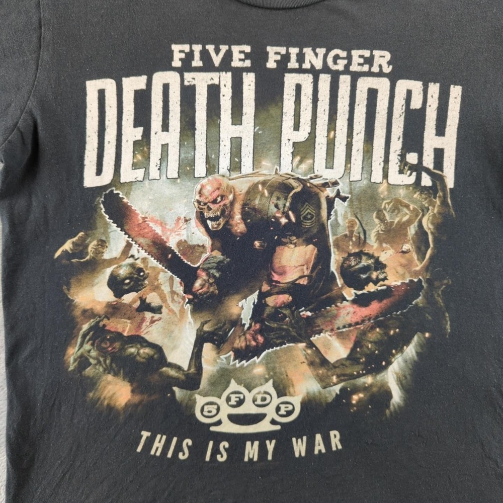 Five Finger Death Punch Shirt Mens Medium Black This Is My War Band Tee Metal